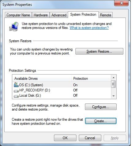 System Restore Pada Windows