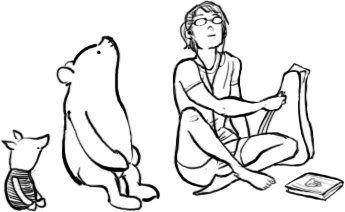 Piglet, Pooh, and Wu