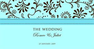 blue, wedding, invitation, ornamnets, layout, desi