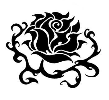 Black thorn rose