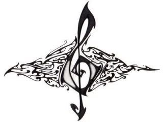 Music Note Tribal