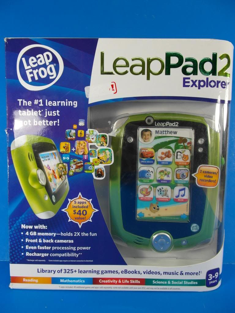 Leapfrog Leappad 2 Explorer Learning System Tablet Green 32610 W Camera And 4 Gb Ebay 6418