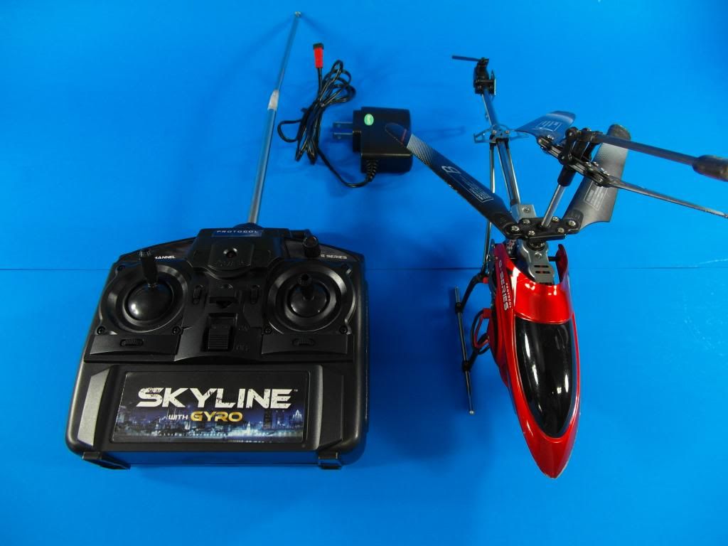 Protocol Skyline 3Channel RC Helicopter with Gyro for Parts Repair AS