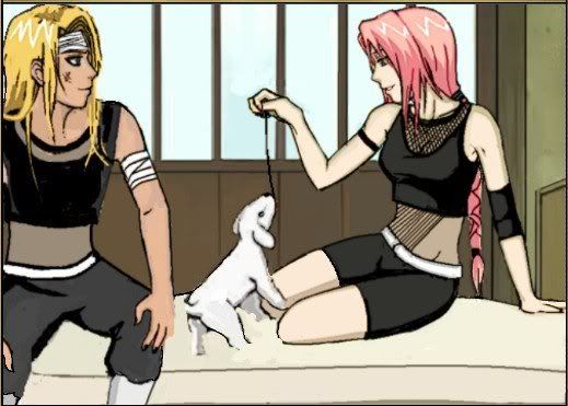 sakurdei235.jpg Sakura and Deidara image by golanashu90