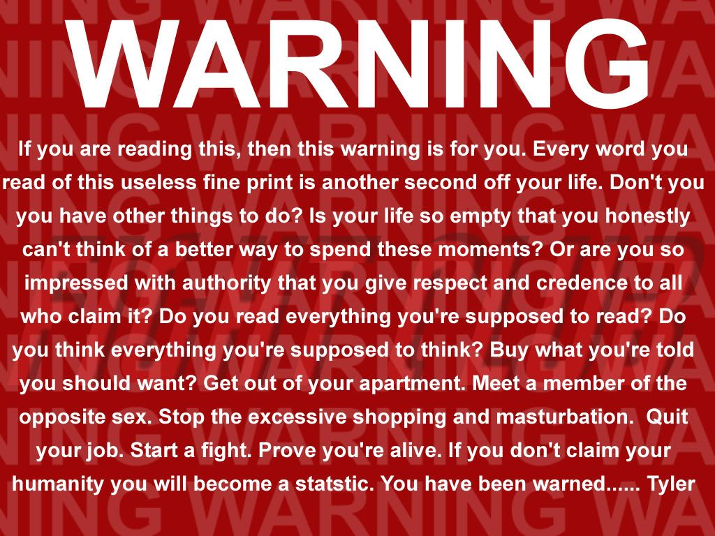 Warning