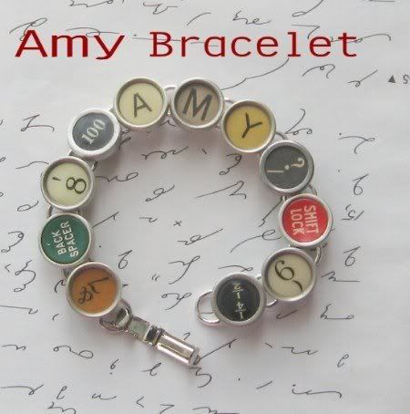LizzyBleu typewriter bracelet