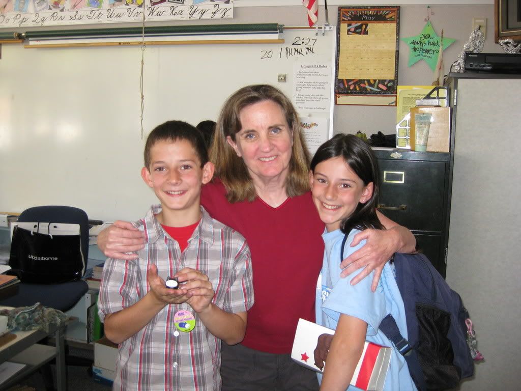 Last day of 4th grade, with their teacher