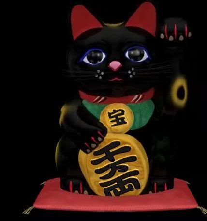 Cat In Chinese. Chinese fortune cat