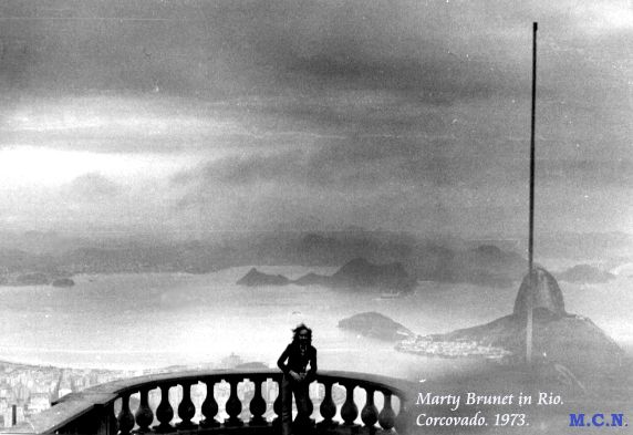 Marty in Rio. Corcovado. 1973