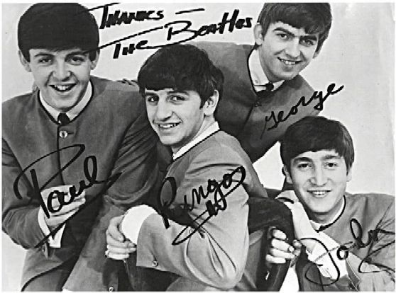 Beatles. Autograph.