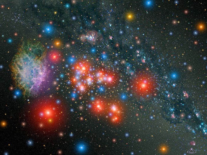 Massive Star Clusters... Masivo Racimo, Grupos de Estrellas... NASA