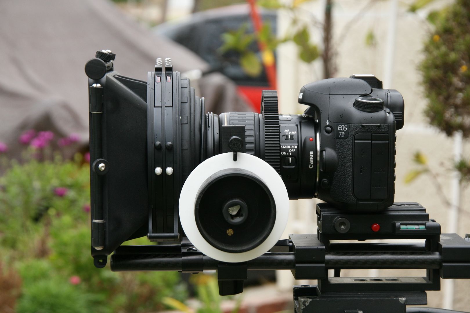matte box,shoot35,cinebox,rig,indifocus pro,Indisystem,canon,7d,dslr