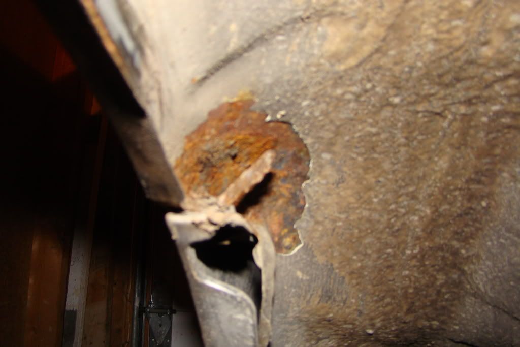 Rear wheel well rust