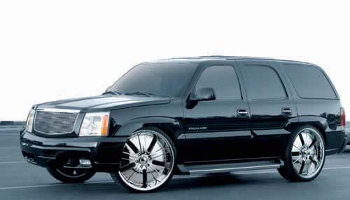 cadillac with big rims