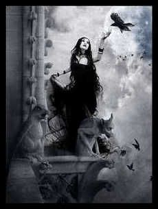 goth women photo: Goth woman crow NEWMYPHONE470.jpg