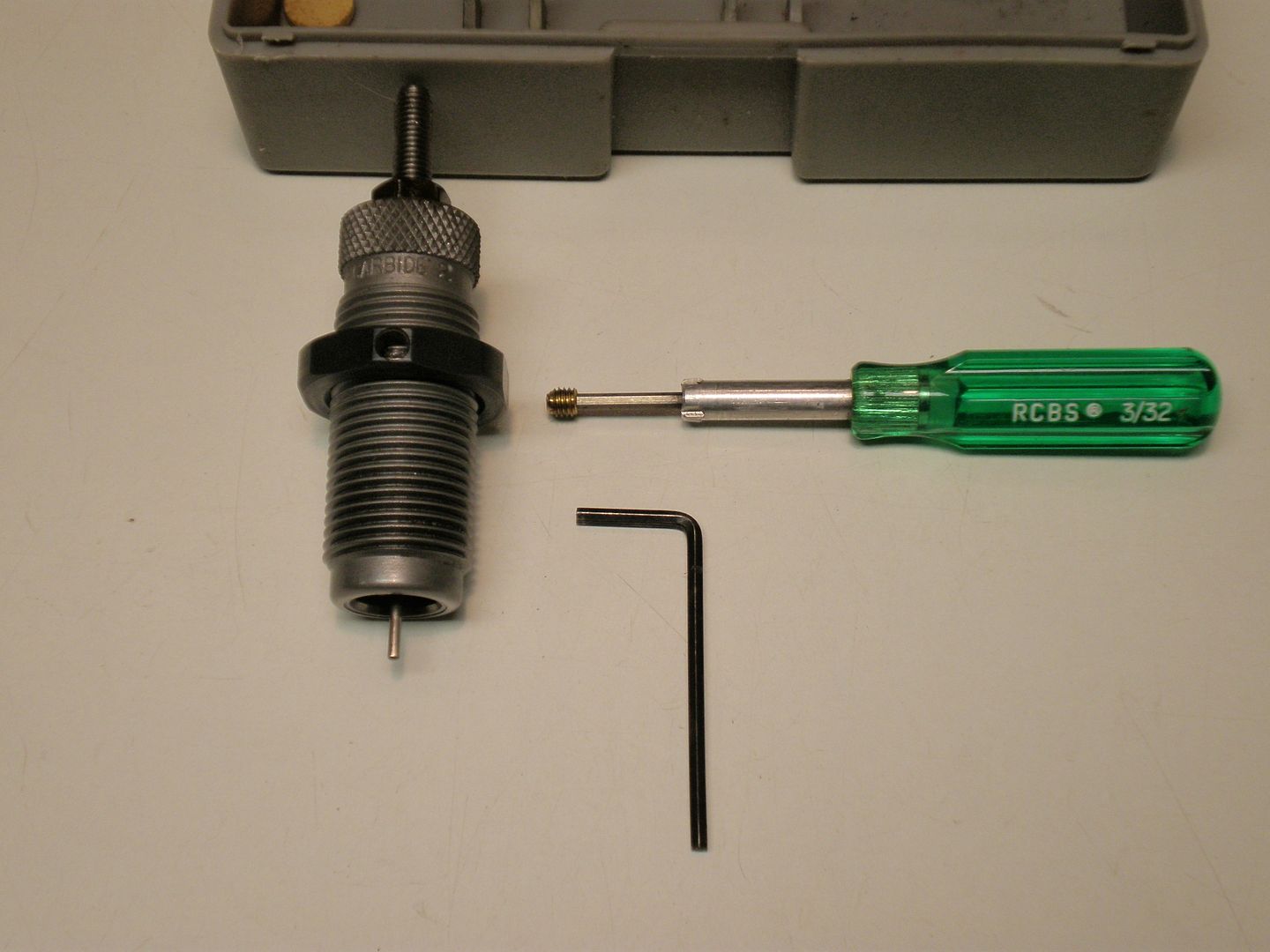 RCBS die set screw.