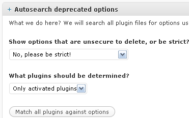 WP Options Manager plugin