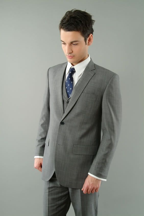 Light/medium gray as a suit color
