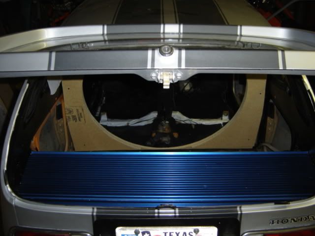 Re: 1972 Honda Z600 with 34-Inch Subwoofer. Next I built the baffle, 