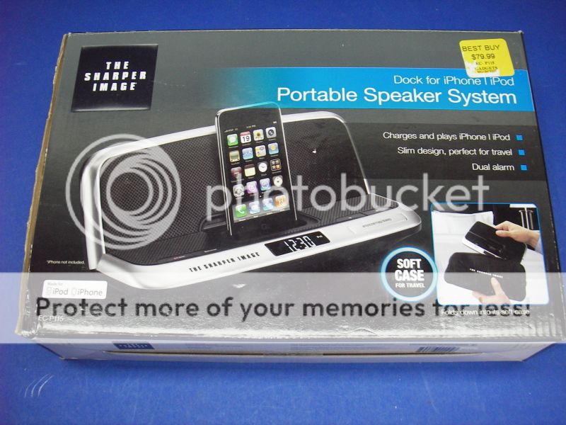   EC P115 Apple iPod iPhone Portable Speaker Dock Alarm Clock  