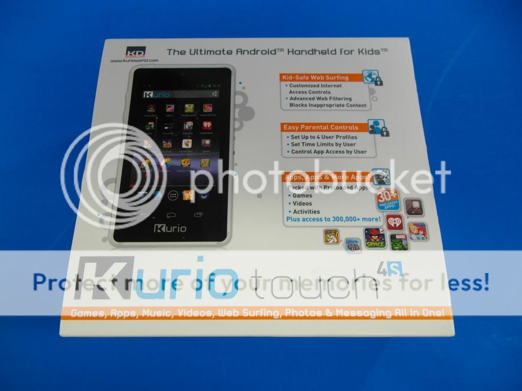 Kurio Touch 4S Handheld Device White 96202 Android Wi Fi Camera 4" Touch Screen