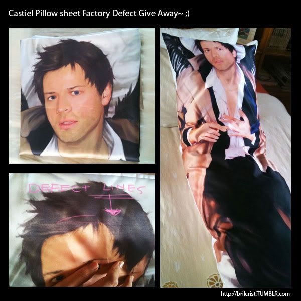 castiel body pillow