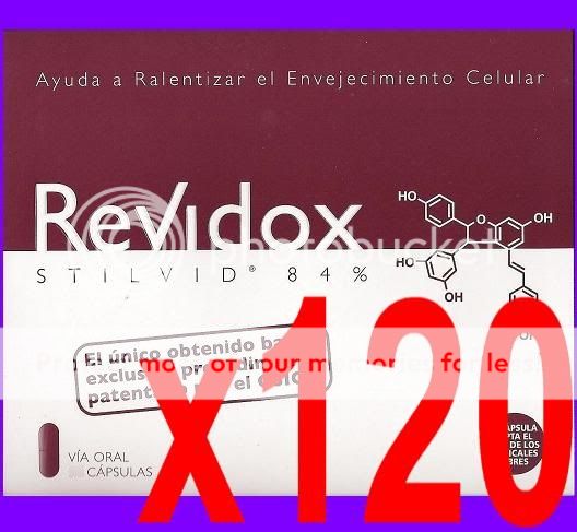 REVIDOX 120 CAPSULAS ACTAFARMA STILVID 84% RESVERATROL caps antiox