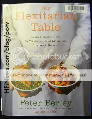 HFiNews.com photo of the book The Flexitarian Table, by Peter Berley, taken by Jason A. Hodge